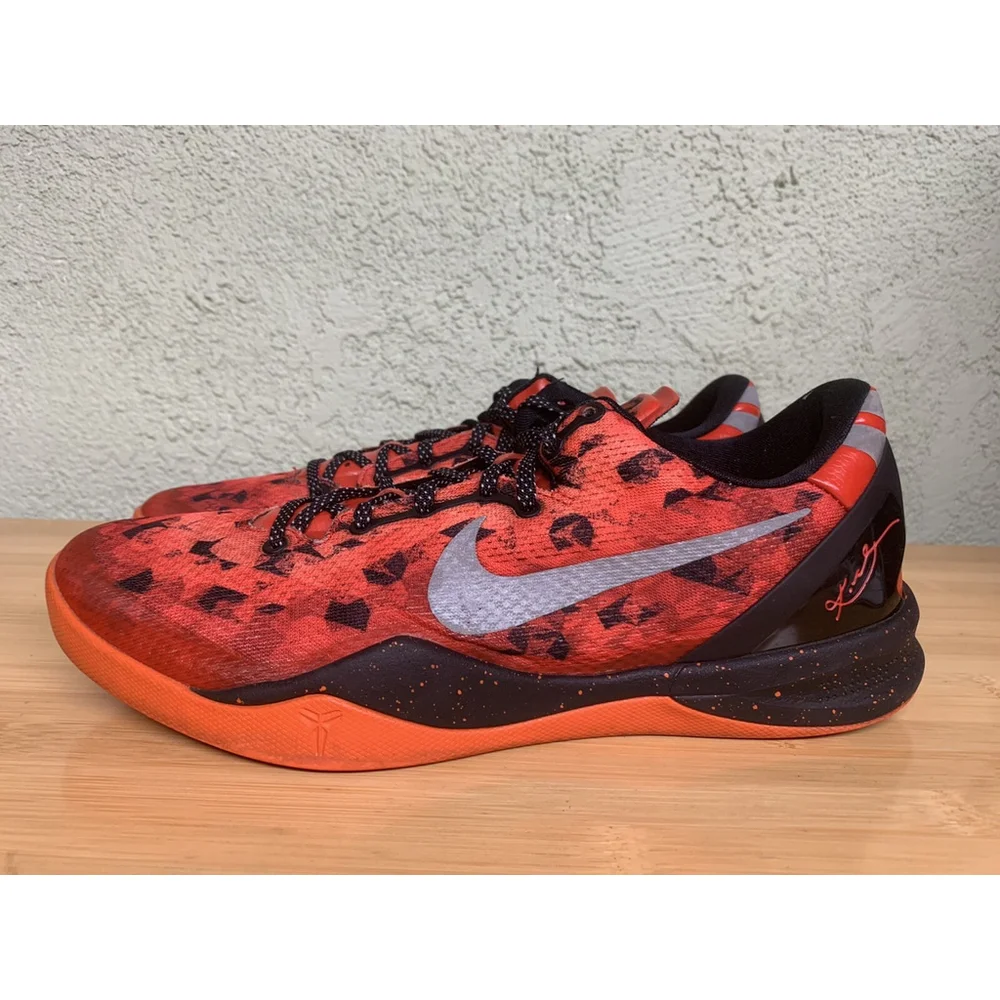 Nike Kobe‎ 8 VIII System Challenge Sz 11 Red Silver Orange 555035-600
